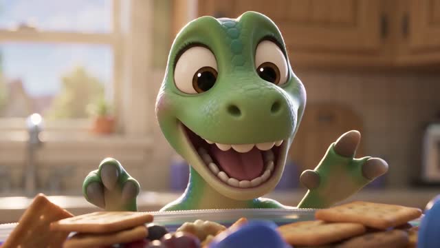 Isabelsaurus and her snack bag video